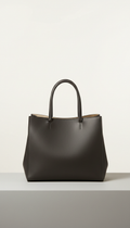 Structured Leather Tote Bag