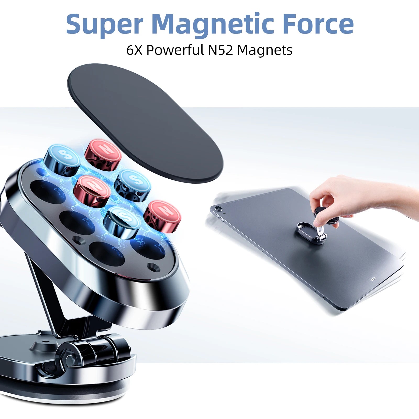 MagGrip 360 Foldable Magnetic Car Phone Holder