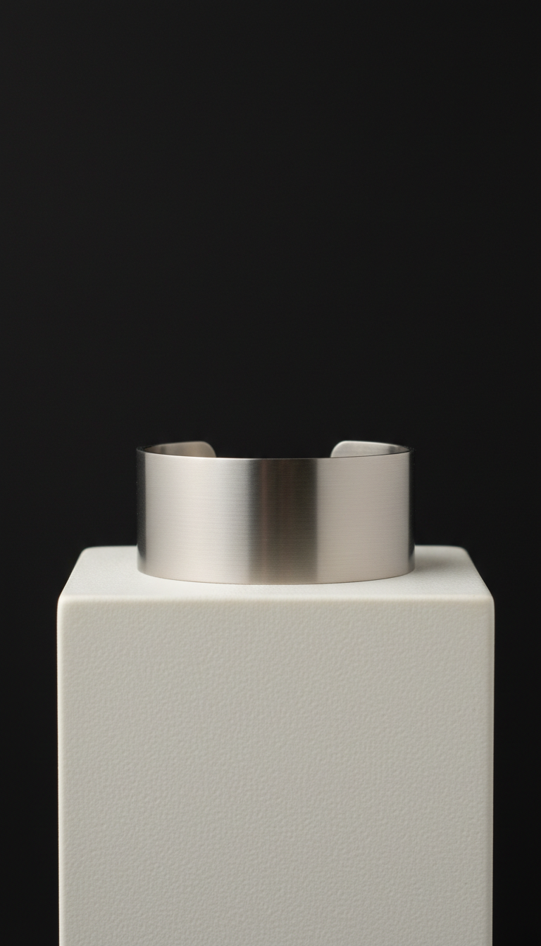 Brushed Steel Cuff Bracelet